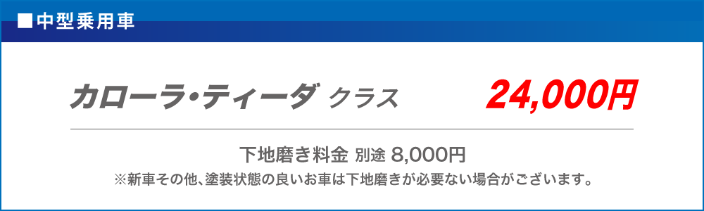 マニキュアコート：軽自動車