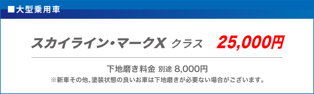 マニキュアコート：軽自動車